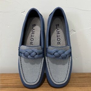 Rothy's Navy Blue Slip-On Loafers